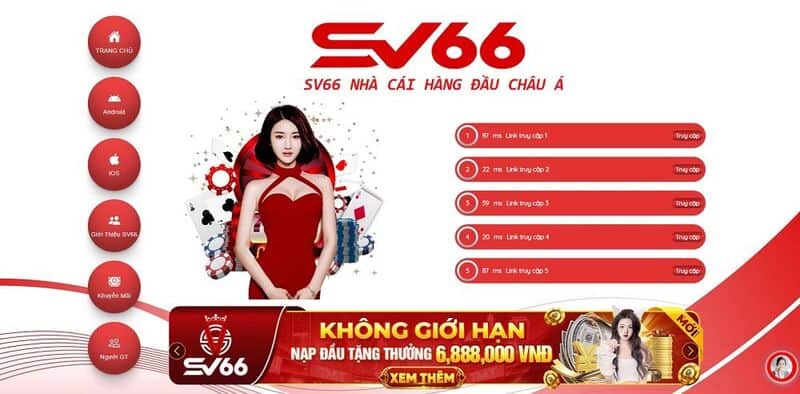 SV66 - Nhà cái đẳng cấp hàng đầu Châu Á